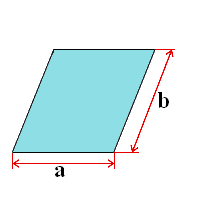 Calculeaza suprafata unui paralelogram