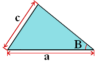 Calculeaza in functie de unghiul B si laturile a si c